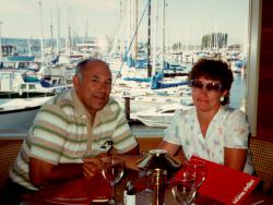 Jim and Rene at marina